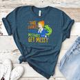 Beauty Teacher Take Chances Make Mistakes Get Messy Women's Heather T-Shirt Heather Deep Teal Beauty Teacher Take Chances Make Mistakes Get Messy Women's Heather T-Shirt Heather Deep Teal
