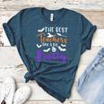 The Best Teachers Are A Bit Batty Teacher Bat Halloween Women's Heather T-Shirt Heather Deep Teal The Best Teachers Are A Bit Batty Teacher Bat Halloween Women's Heather T-Shirt Heather Deep Teal