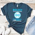 Biology Facts Science Teacher Student Biologist Women's Heather T-Shirt Heather Deep Teal