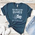 Blues Music Band Lover Vintage Guitar Teacher Blues Women's Heather T-Shirt Heather Deep Teal
