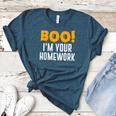 Boo I'm Your Homework Halloween Teacher Costume Women's Heather T-Shirt Heather Deep Teal Boo I'm Your Homework Halloween Teacher Costume Women's Heather T-Shirt Heather Deep Teal