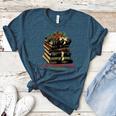 All Booked For Christmas Christmas Book Tree For Teacher For Men Women Kids Women's Heather T-Shirt Heather Deep Teal
