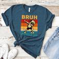 Bruh It's Field Day Teacher Happy Field Day Dabbing Boy Women's Heather T-Shirt Heather Deep Teal