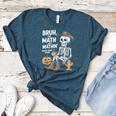 Bruh The Math Ain't Mathin' Show Your Work Halloween Teacher Women's Heather T-Shirt Heather Deep Teal Bruh The Math Ain't Mathin' Show Your Work Halloween Teacher Women's Heather T-Shirt Heather Deep Teal
