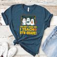 You Can't Scare Me I Teach 5th Grade Teacher Halloween Women's Heather T-Shirt Heather Deep Teal