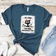 Cat It's Fine I'm Fine Everything Is Fine Teacher Life Women's Heather T-Shirt Heather Deep Teal Cat It's Fine I'm Fine Everything Is Fine Teacher Life Women's Heather T-Shirt Heather Deep Teal