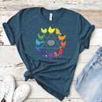 Chicken Themed Color Wheel Educational Art Teacher Artist Men Women Girls Kids Women's Heather T-Shirt Heather Deep Teal Chicken Themed Color Wheel Educational Art Teacher Artist Men Women Girls Kids Women's Heather T-Shirt Heather Deep Teal