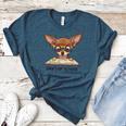 Chihuahua 100 Days Of School Rainbow Glasses Teacher Women's Heather T-Shirt Heather Deep Teal Chihuahua 100 Days Of School Rainbow Glasses Teacher Women's Heather T-Shirt Heather Deep Teal
