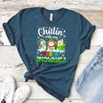 Chillin With My Pre-K Snowmies Christmas Teacher Xmas Women's Heather T-Shirt Heather Deep Teal Chillin With My Pre-K Snowmies Christmas Teacher Xmas Women's Heather T-Shirt Heather Deep Teal
