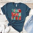 Christmas Coquette Bow Teacher Teach Love Inspire Women's Heather T-Shirt Heather Deep Teal Christmas Coquette Bow Teacher Teach Love Inspire Women's Heather T-Shirt Heather Deep Teal