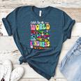 Color The World With Kindness Teacher Back To School Women's Heather T-Shirt Heather Deep Teal