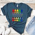 Colorful Crayon Kindergarten Team Tee For Teachers Students Men Women Kids Women's Heather T-Shirt Heather Deep Teal Colorful Crayon Kindergarten Team Tee For Teachers Students Men Women Kids Women's Heather T-Shirt Heather Deep Teal