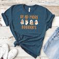 Cute Booooks Ghost Read More Books Teacher Halloween Women's Heather T-Shirt Heather Deep Teal