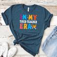 Cute Coffee Glass Face Happy Day In My Tired Teacher ERA For Men Women Women's Heather T-Shirt Heather Deep Teal