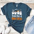 Cute Ghost Team Pre K Boo Crew Halloween Teacher Student Women's Heather T-Shirt Heather Deep Teal
