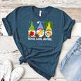 Cute Gnomes Teach Love And Inspire Back To School Teacher Women's Heather T-Shirt Heather Deep Teal