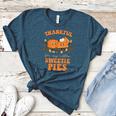Cute Thanksgiving Teacher Thankful For My Sweetie Pies Mom Women's Heather T-Shirt Heather Deep Teal