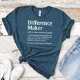 Difference Maker Definition Vintage Teachers Mom Boss Women Women's Heather T-Shirt Heather Deep Teal