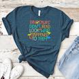Dinosaurs Didnt Read Book Lover Boys Kids Teacher Women's Heather T-Shirt Heather Deep Teal Dinosaurs Didnt Read Book Lover Boys Kids Teacher Women's Heather T-Shirt Heather Deep Teal