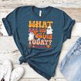 What Are We Doing Today Halloween PE Spooky Teacher Women's Heather T-Shirt Heather Deep Teal