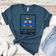 All Done Sign Language Speech Pathology Aac Sped Teacher Women's Heather T-Shirt Heather Deep Teal