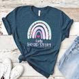 Early Headstart Cute Retro Rainbow Teachers Women's Heather T-Shirt Heather Deep Teal