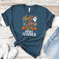Faboolous INFANT Teacher Halloween Women's Heather T-Shirt Heather Deep Teal