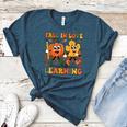 Fall In Love With Learning Thanksgiving Teacher Student Women's Heather T-Shirt Heather Deep Teal