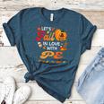 Lets Fall In Love With PE Teacher Thanksgiving Women's Heather T-Shirt Heather Deep Teal