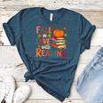 Fall In Love With Reading Autumn Thanksgiving Shirt Teacher Women's Heather T-Shirt Heather Deep Teal Fall In Love With Reading Autumn Thanksgiving Shirt Teacher Women's Heather T-Shirt Heather Deep Teal
