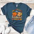 Fall In Love With Reading Book Autumn Pumpkins And Teachers Women's Heather T-Shirt Heather Deep Teal Fall In Love With Reading Book Autumn Pumpkins And Teachers Women's Heather T-Shirt Heather Deep Teal