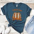 Fall In Love With Reading Pumpkin Autumn Librarians Teacher Women's Heather T-Shirt Heather Deep Teal