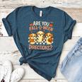 Are You Fall O Ween Directions Teacher Halloween Dog Ghost Women's Heather T-Shirt Heather Deep Teal