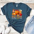 Fall Vibes Costume Teacher Thanksgiving Leopard Gnome Women's Heather T-Shirt Heather Deep Teal Fall Vibes Costume Teacher Thanksgiving Leopard Gnome Women's Heather T-Shirt Heather Deep Teal