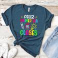 Feliz Primer Dia De Clases Kids Girl Teacher Spanish School Women's Heather T-Shirt Heather Deep Teal Feliz Primer Dia De Clases Kids Girl Teacher Spanish School Women's Heather T-Shirt Heather Deep Teal