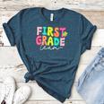 First Grade Team Teacher Back To School 1st Grade Squad Kids Women's Heather T-Shirt Heather Deep Teal