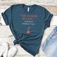 The Floor Is Lava For History Lovers & Teachers Premium Tri-Blend Women's Heather T-Shirt Heather Deep Teal