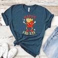 Fun Teacher Happy Fri Yay French Fries Friday Lovers Women's Heather T-Shirt Heather Deep Teal