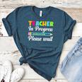 Future Teacher Cool Teacher In Progress Please Wait Women's Heather T-Shirt Heather Deep Teal Future Teacher Cool Teacher In Progress Please Wait Women's Heather T-Shirt Heather Deep Teal