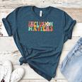 Gnoovy Vintage Inclusion Matters Special Education Teacher Women's Heather T-Shirt Heather Deep Teal Gnoovy Vintage Inclusion Matters Special Education Teacher Women's Heather T-Shirt Heather Deep Teal