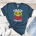 Grade 8 Super Squad Superhero Teacher Team Women's Heather T-Shirt Heather Deep Teal