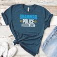 Grammar Police Comma Unit English Teacher Grammar Teacher For Men Women Women's Heather T-Shirt Heather Deep Teal