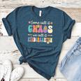Groovy Some Call It Chaos We Call It Kindergarten Teacher Women's Heather T-Shirt Heather Deep Teal