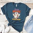 Groovy Faboolous Spooky Music Teacher Halloween Men Women Women's Heather T-Shirt Heather Deep Teal