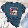 Groovy Kindergarten Boo Crew Kinder Halloween Teacher Kids Women's Heather T-Shirt Heather Deep Teal Groovy Kindergarten Boo Crew Kinder Halloween Teacher Kids Women's Heather T-Shirt Heather Deep Teal