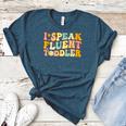 Groovy I Speak Fluent Toddler Daycare Provider Teacher Women's Heather T-Shirt Heather Deep Teal Groovy I Speak Fluent Toddler Daycare Provider Teacher Women's Heather T-Shirt Heather Deep Teal