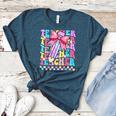 Groovy Teacher Cute Coquette Bow Flower Retro Back To School Women's Heather T-Shirt Heather Deep Teal Groovy Teacher Cute Coquette Bow Flower Retro Back To School Women's Heather T-Shirt Heather Deep Teal