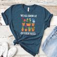 We All Grow At Different Rates Back To School Teacher Women's Heather T-Shirt Heather Deep Teal We All Grow At Different Rates Back To School Teacher Women's Heather T-Shirt Heather Deep Teal