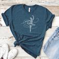 Halloween Ballet Mummy Ballerina Spooky Dance Teacher Women Women's Heather T-Shirt Heather Deep Teal