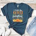 Halloween Teacher I Teach The Cutest Pumpkins In The Patch Women's Heather T-Shirt Heather Deep Teal Halloween Teacher I Teach The Cutest Pumpkins In The Patch Women's Heather T-Shirt Heather Deep Teal